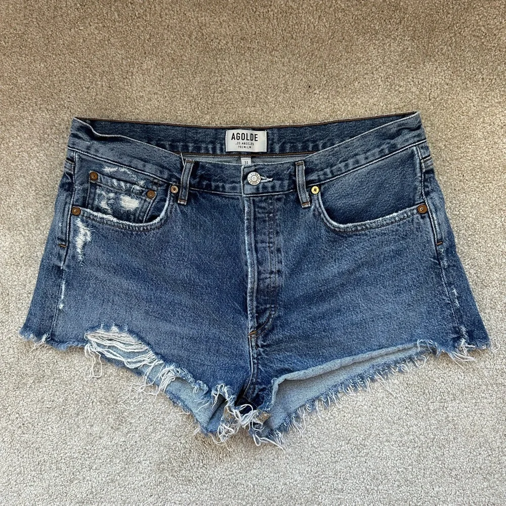Agolde Parker Denim Short - Picture 1 of 3